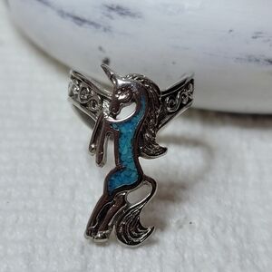 Unicorn Ring - Turquoise Inlay